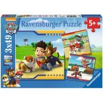 Ravensburger 093694 Paw Patrola Psí tlapková patrola 3 x 49 dílků – Zbozi.Blesk.cz