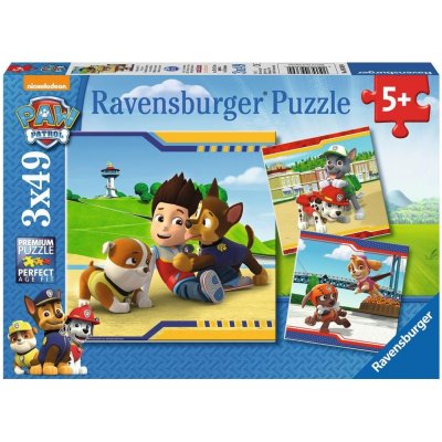 Ravensburger 093694 Paw Patrola Psí tlapková patrola 3 x 49 dílků – Zboží Dáma