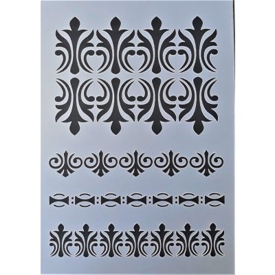 Daily Art Šablona plastová Vintage ornamenty A5 – Zboží Mobilmania