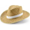 Klobouk Jean Poli přírodní slaměný klobouk bílá