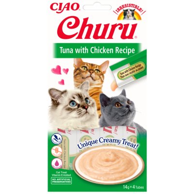 Churu Cat Purée Tuna with Chicken 6 x 14 g – Hledejceny.cz