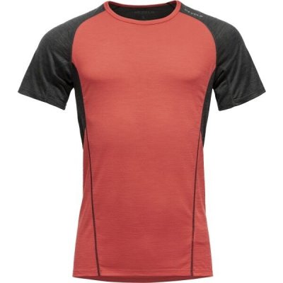 Devold RUNNING MERINO 130 SHIRT MAN Pánské triko červená – Sleviste.cz
