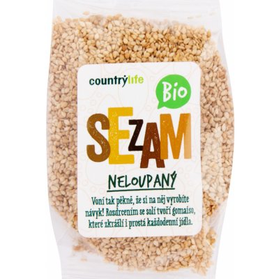 Country Life Sezam neloupaný BIO 100 g – Zboží Dáma