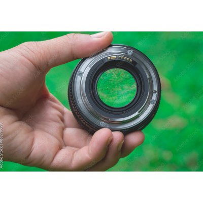 WEBLUX 88270999 Fototapeta plátno Mobile lenses on a green lawn. Mobilní čočky na zeleném trávníku. rozměry 174 x 120 cm – Zboží Mobilmania