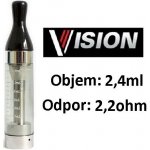 Kangertech CC/T2 Clearomizer 2,2ohm černý 2,4ml – Hledejceny.cz