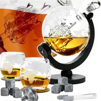 Sada na whisky Aptel DA514B karafa globus 1000 ml + 2 sklenice 300 ml – Hledejceny.cz