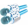 Karaoke Max KM01 Set 2 modrých karaoke mikrofonů