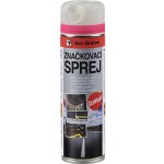 Den Braven Značkovací sprej – Marker fluo červená 500ml DISTYK – HobbyKompas.cz