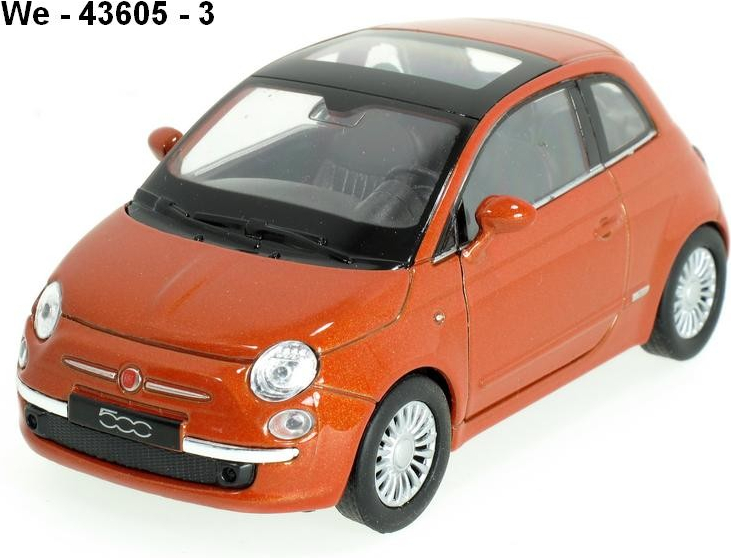 Welly Fiat 500 Oranžový 39 1:34