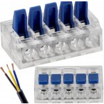 SADA 10x rychlokonektorů 5vodičových 32A 0,2-4mm 4KV 250V rychlokonektorů 10X5T-Z- – Zboží Mobilmania