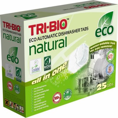 Tri-Bio Tablety do myčky Natural All in One 25 ks – Zboží Mobilmania