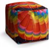 Sedací vak a pytel Sablio taburet Cube horkovzdušný balon 40x40x40 cm