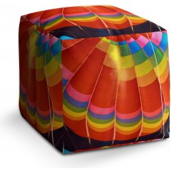 Sablio taburet Cube horkovzdušný balon 40x40x40 cm