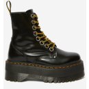 Dámské lesklé kotníkové kožené boty na platformě Dr. Martens Jadon Max 8 Eye černá