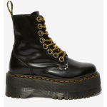 Dámské lesklé kotníkové kožené boty na platformě Dr. Martens Jadon Max 8 Eye černá – Hledejceny.cz