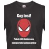 Pánské Tričko Bezvatriko vtipné tričko Gay test černá