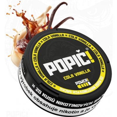 Popič! nikotýnové sáčky Cola & Vanilla 16 mg 20 sáčků – Zboží Mobilmania