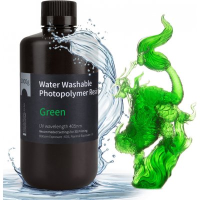 ELEGOO Water Washable Resin Clear Green 1kg – Zboží Živě ELEGOO Water Washable Resin Clear Green 1kg – Zboží Živě