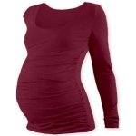 Jožánek Johanka těhotenské tričko dlouhý rukáv bordó – Hledejceny.cz