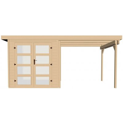 WEKA 321 Dřevěný zahradní domek 553 x 293 x 206 cm – Zbozi.Blesk.cz