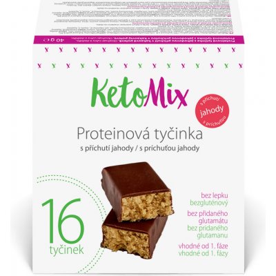 KetoMix Proteinové tyčinky 16 x 40 g – Zbozi.Blesk.cz
