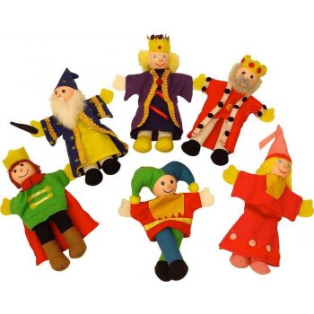 Bigjigs Toys Prstoví maňásci pohádkové postavičky z království