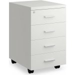 Rauman Simple Office zásluvkový 40 x 48 cm 4 zásuvky bílá – Hledejceny.cz