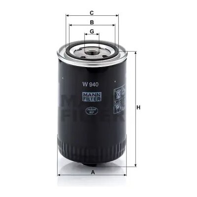 MANN FILTER Filtr hydrauliky W 940 – Hledejceny.cz