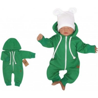 Z&Z Dětský teplákový overálek s kapucí zelený – Zboží Mobilmania