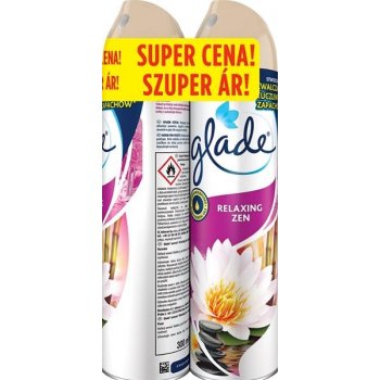 Glade Aerosol Relaxing Zen osvěžovač vzduchu 2 x 300 ml