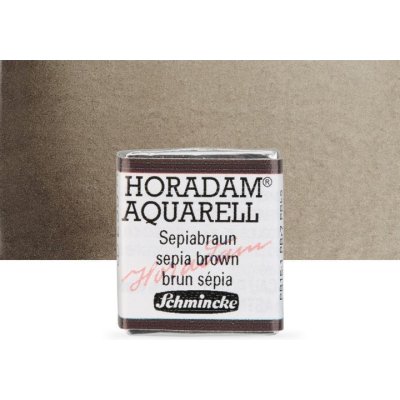 Schmincke Horadam akvarelové barvy v poloviční pánvičce 663 sépiově hnědá – Zboží Dáma