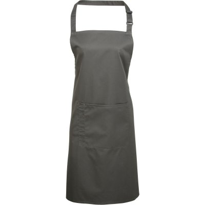 Premier Zástěra Colours PR 154 s laclem a kapsou na břiše COT39015467099-dark grey Šedá tmavá – Hledejceny.cz