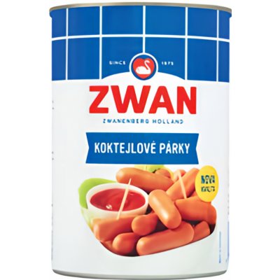 Zwan Koktejlové párky 74% masa 400 g – Zboží Dáma