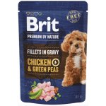 Brit Premium by Nature Adult Dog Fillets in Gravy Chicken & Green Peas 85 g – Zboží Mobilmania