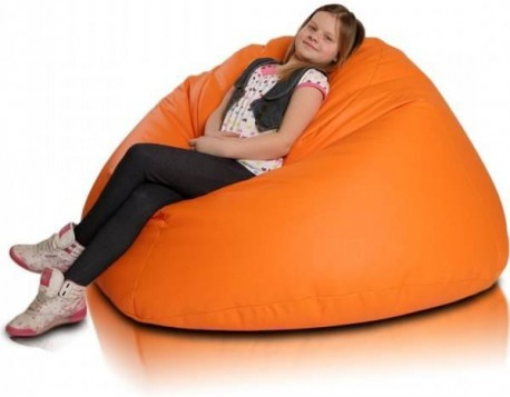Ecopuf MAXI ekokůže E4 Oranžová
