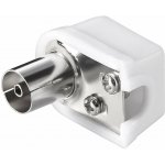 goobay goobay Anténní konektor 75 Ohm PAL(F), IEC169-2, šroubovací, lomený – Zboží Mobilmania