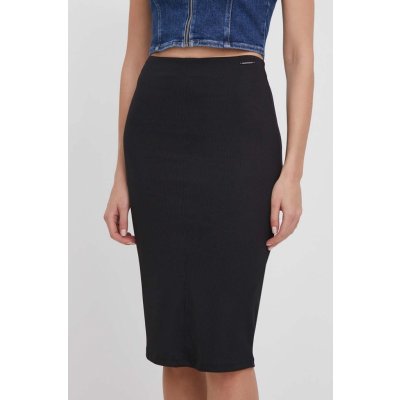 Calvin Klein sukně midi pouzdrová K20K206539 černá