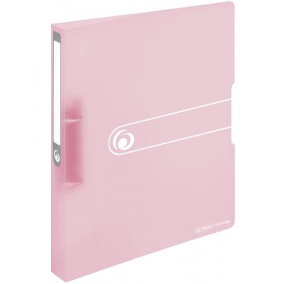 Herlitz Pořadač A4 4 cm 2kroužky transparentní easy orga rose – Sleviste.cz
