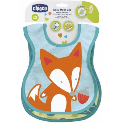 Chicco Bryndák bavlněný nepremokavý - green 2ks, 6m+ – Zboží Dáma