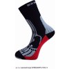 Progress ponožky MERINO černočervené
