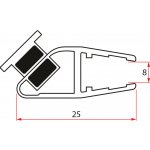 Gelco DRAGON náhradní těsnění magnetické, 2000mm NDGD03 – Hledejceny.cz