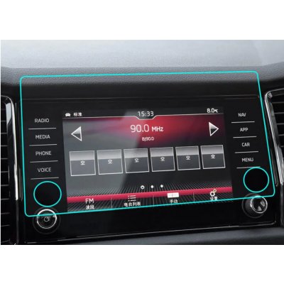 BIXUAN Tvrzené sklo Pro Škoda Kodiaq, Karoq 2017-2020 Bolero, Amundsen AP00755389520841 – Zboží Živě