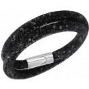 Swarovski náramek STARDUST BLACK DOUBLE temně zářivý 5089844