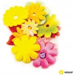 Dekorativní látkové květiny, mix barev, 10 ks – Zboží Dáma