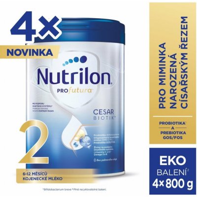 Nutrilon Profutura Cesarbiotik 2 kojenecké mléko 4× 800 g – Sleviste.cz