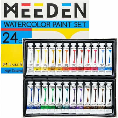 Meeden sada akvarelových barev 24x12ml – Sleviste.cz