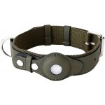 Petify Kožený obojek pro psa Buddy s pouzdrem na AirTag – Zboží Dáma