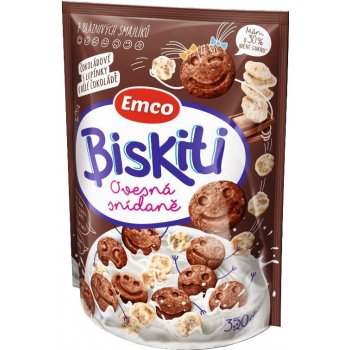 Emco Biskiti čokoládové s lupínky 350 g