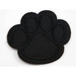 Nažehlovací záplata - tlapka - 6 x 6cm - černá – Zboží Dáma