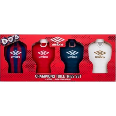 UMBRO Champions Toiletries Set pánský dárková sada sprchový gel 4 x 75 ml – Zbozi.Blesk.cz